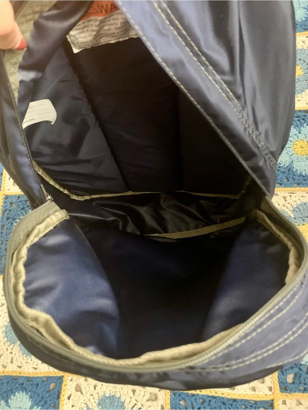 L.L. Bean Navy Deluxe Book Backpack